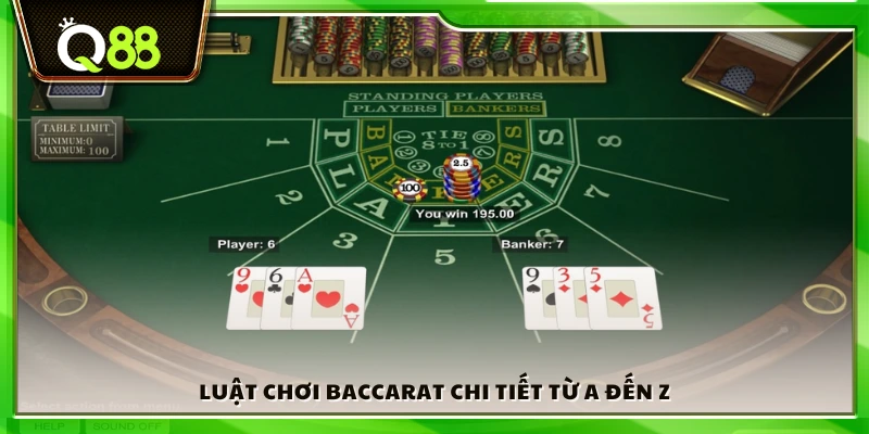 Hướng dẫn luật chơi Baccarat từ A đến Z 